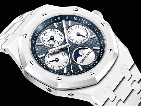 ap white ceramic|ap royal oak white dial.